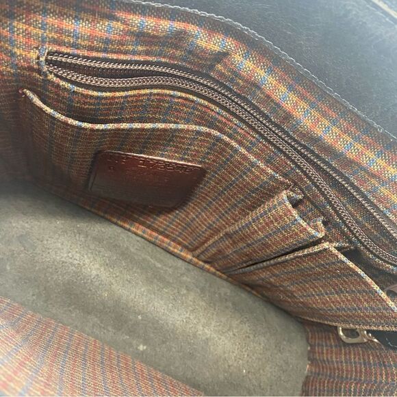 Brighton Black Vintage Leather Handbag. Outside GC, Inside VGC. Hand or Shoulder - Picture 10 of 16